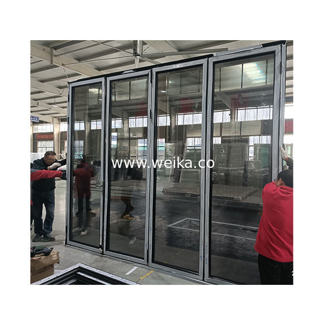 Porte pliante en aluminium de sécurité Porte pliante avant extérieure pour patio