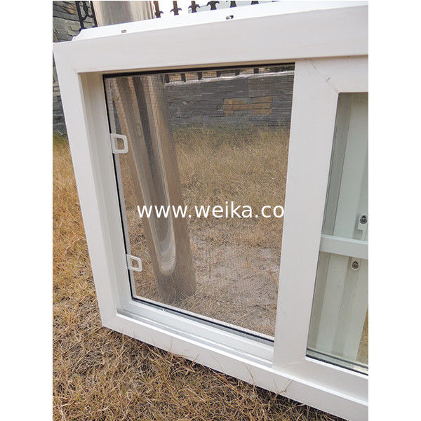 1.7mm UPVC fenêtre coulissante et porte fenêtre de salle de bain en PVC avec grille