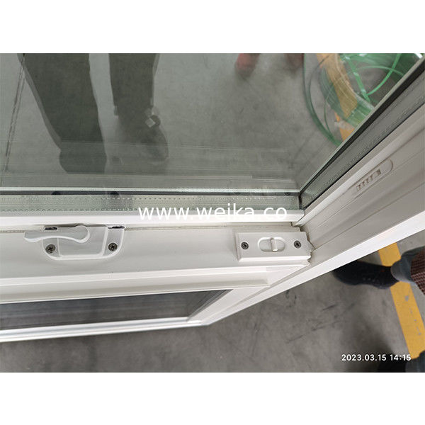Vitre trempé en UPVC fenêtre suspendue simple pour chalet double vitrage