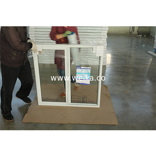 Zone de réception fenêtre coulissante en UPVC avec verre glacé confidentialité bon marché de remplacement fenêtre coulissante en UPVC pour rénovation domiciliaire