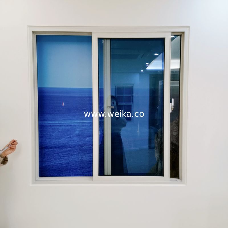 Profil coulissant unique fenêtres de chalet en PVC à double vitrage pour balcon