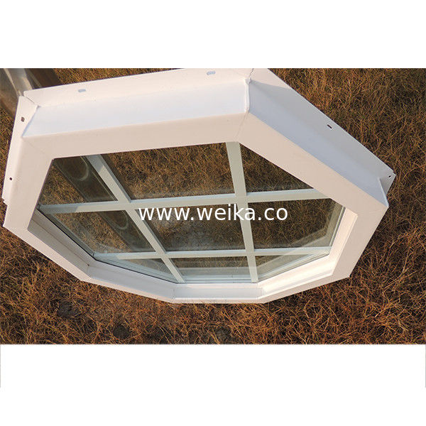 Ventilateur de vitre fixe en vinyle UPVC octogone de 75 mm
