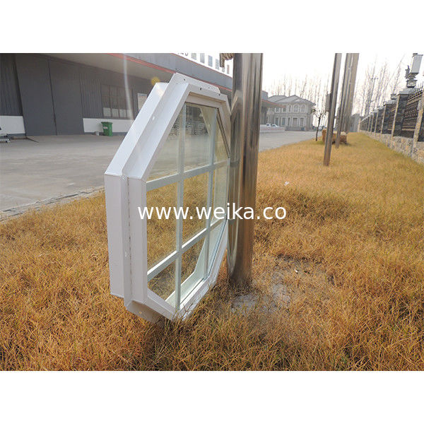 Ventilateur de vitre fixe en vinyle UPVC octogone de 75 mm