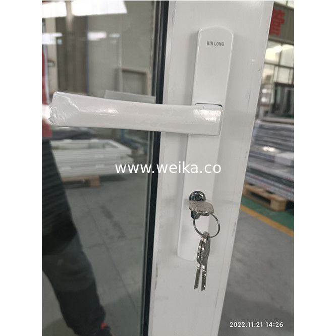 WEIKA Nouveau style Chine usine fenêtre moderne double vitrage rupture thermique d'aluminium porte d'aluminium balançant