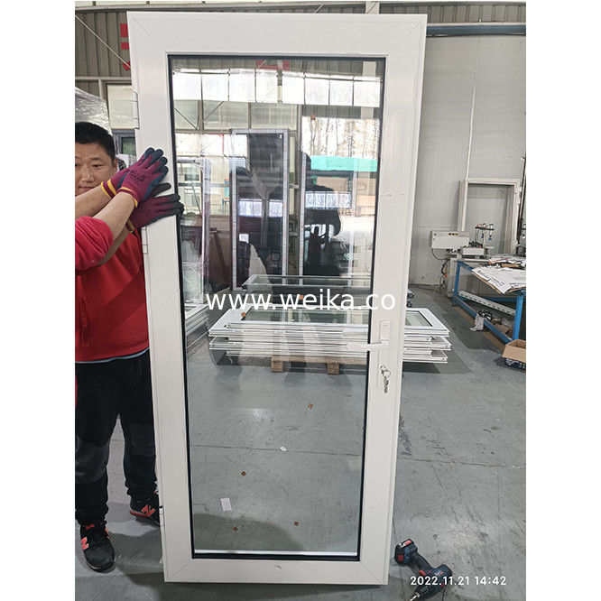 WEIKA Nouveau style Chine usine fenêtre moderne double vitrage rupture thermique d'aluminium porte d'aluminium balançant