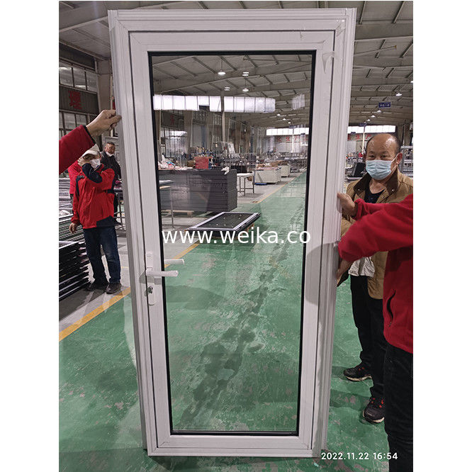 WEIKA Nouveau style Chine usine fenêtre moderne double vitrage rupture thermique d'aluminium porte d'aluminium balançant