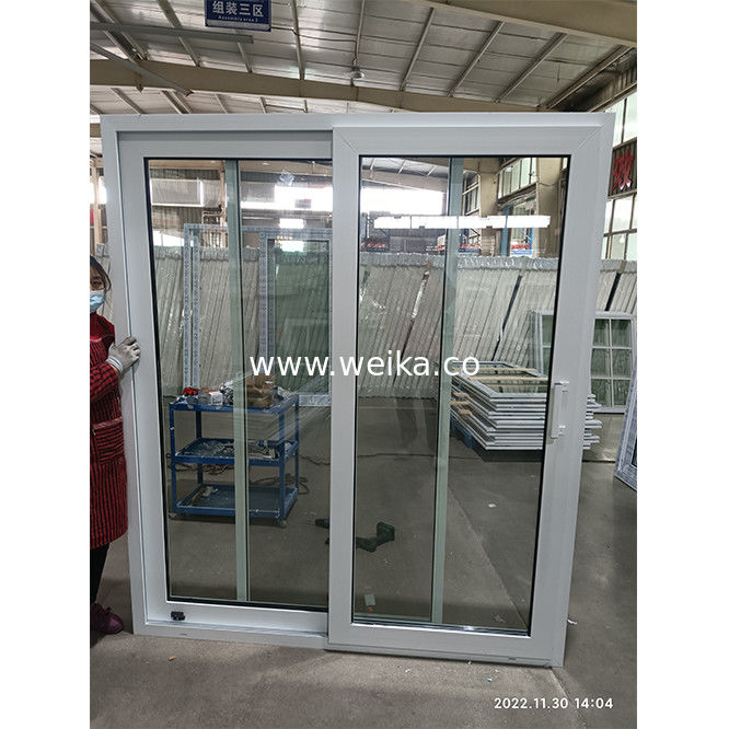 Balcon extérieur portes coulissantes en PVC en PVC intérieur avant cadre d'accordéon