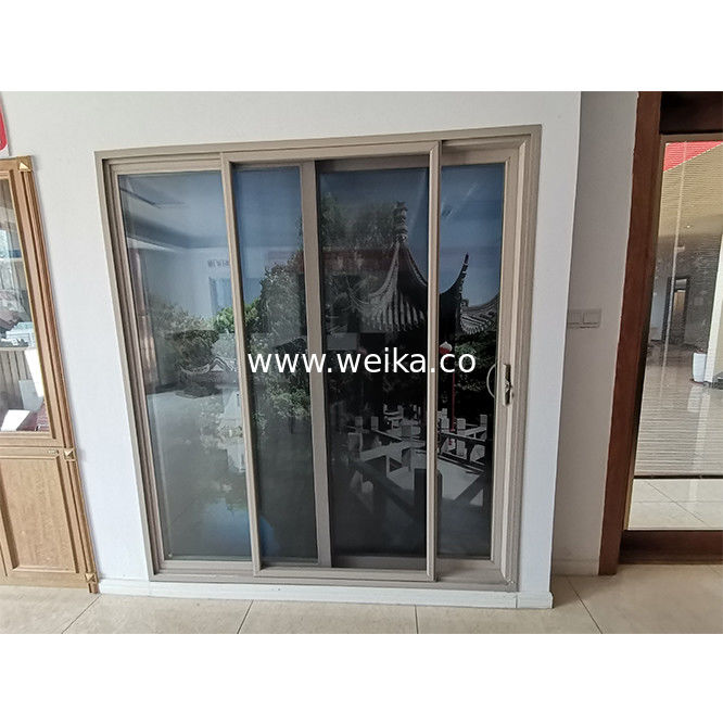 5.5 pouces UPVC fenêtre coulissante et porte intérieure verre trempé UPVC portes de patio