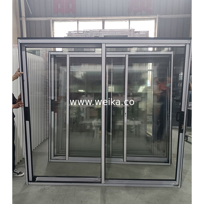 fenêtre coulissante en aluminium double verre et porte 60 x 24 avec filet en fibre de verre