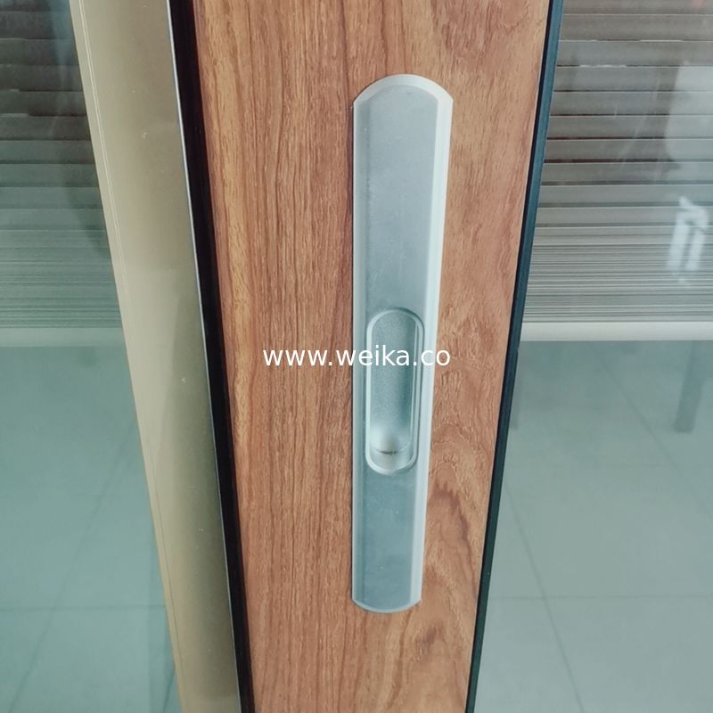 Porte coulissante en verre trempé en aluminium pour appartements