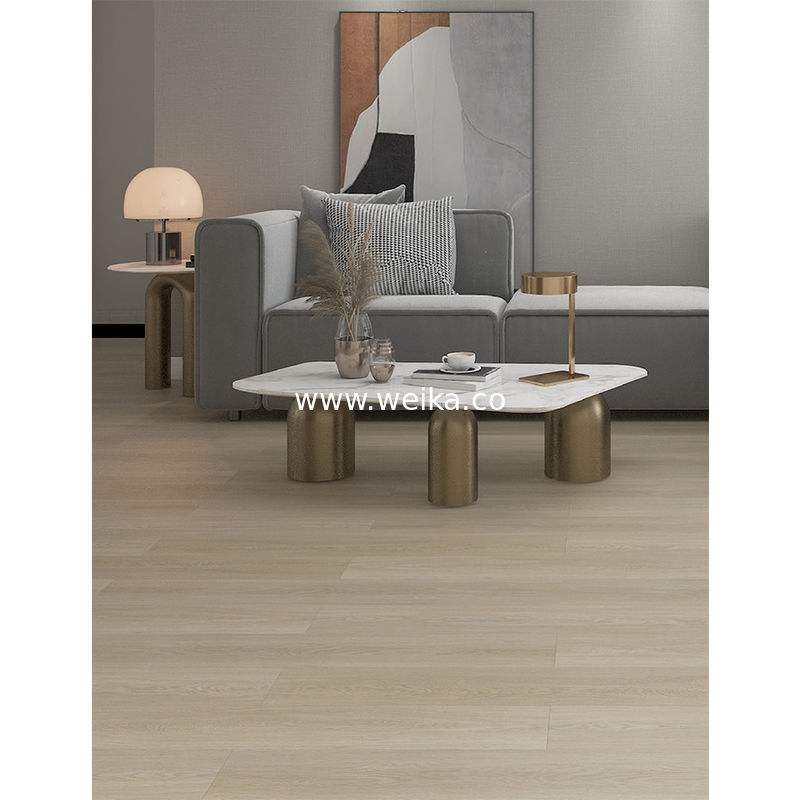 Matériau en PVC imperméable à l'eau Plancher SPC moderne de 4 mm pour une solution de conception graphique de chambre
