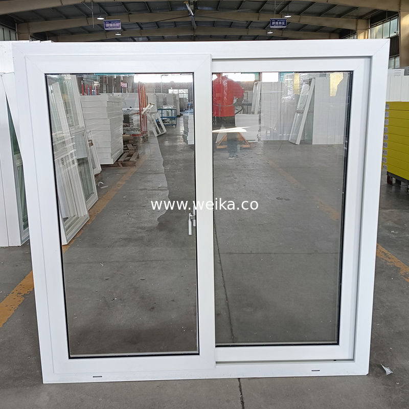 Performance de la ventilation des fenêtres et portes coulissantes en UPVC américain avec matériau de filetage d'écran en fibre de verre