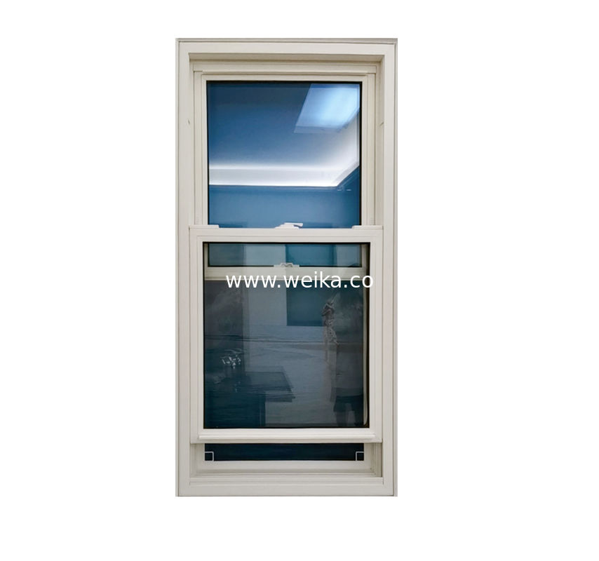 Double vitre trempée vinyle PVC plastique UPVC double fenêtre suspendue pour économiser de l'énergie