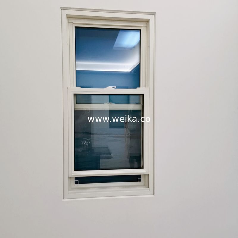 Double vitrage trempé Vinyle PVC profilé UPVC Double fenêtre suspendue pour des performances de sécurité