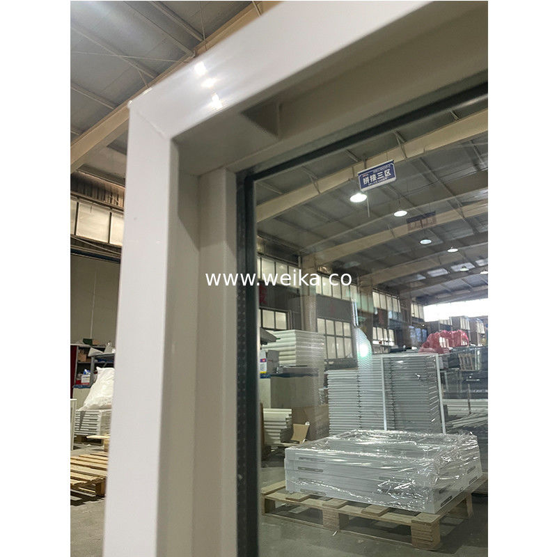 Facile à entretenir fenêtre coulissante en UPVC et porte avec matériau de filetage d'écran en fibre de verre