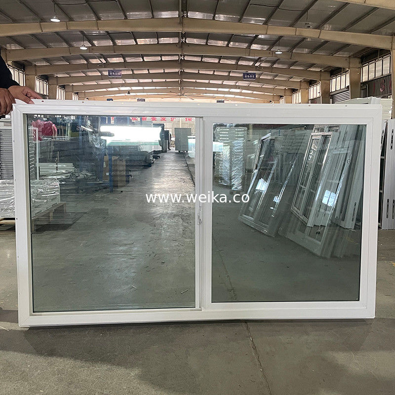 Facile à entretenir fenêtre coulissante en UPVC et porte avec matériau de filetage d'écran en fibre de verre