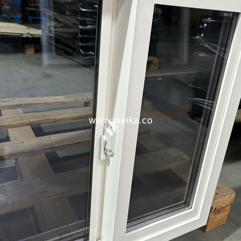 Fenêtre coulissante en UPVC à cadre noir mince pour les cloisons de bureaux minimalistes Double vitrage vert teinté fenêtre coulissante en UPVC pour l'efficacité énergétique