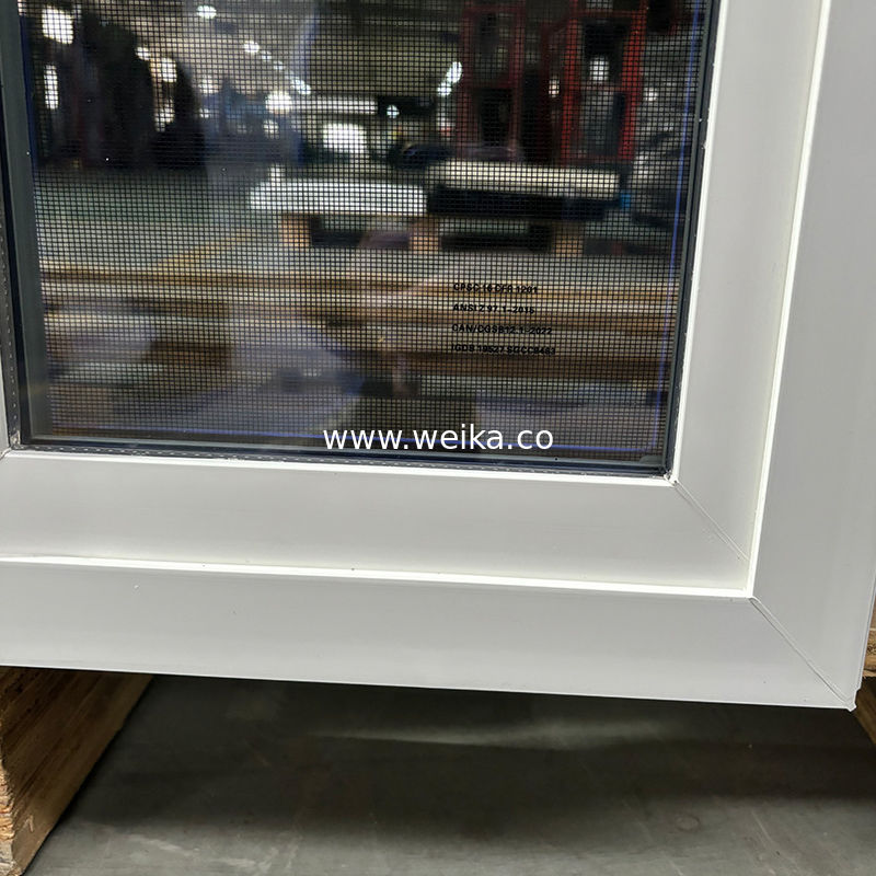fenêtre coulissante en UPVC à maillage de sécurité pour le remplacement de maisons résidentielles