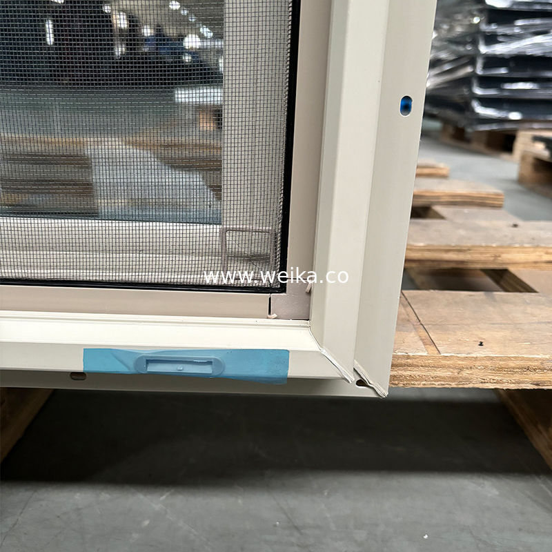 Taille personnalisée fenêtre suspendue unique en UPVC avec matériau en PVC 1,4 mm-1,8 mm d'épaisseur