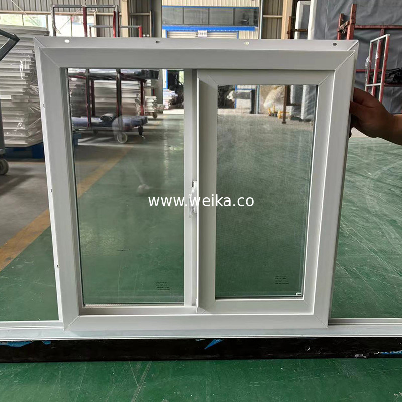 Fermeture de fenêtre coulissante en UPVC et fenêtre de porte standard avec vitre flottante