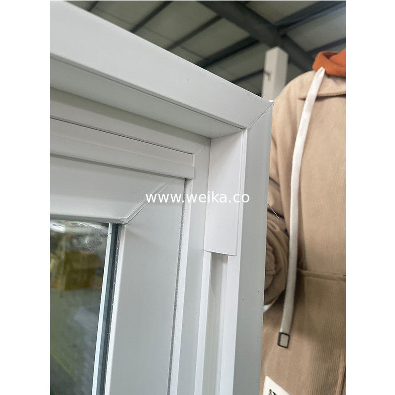 Fenêtre à guillotine en UPVC à double vitrage avec bonne résistance à la corrosion et contrôle des moustiques/insectes