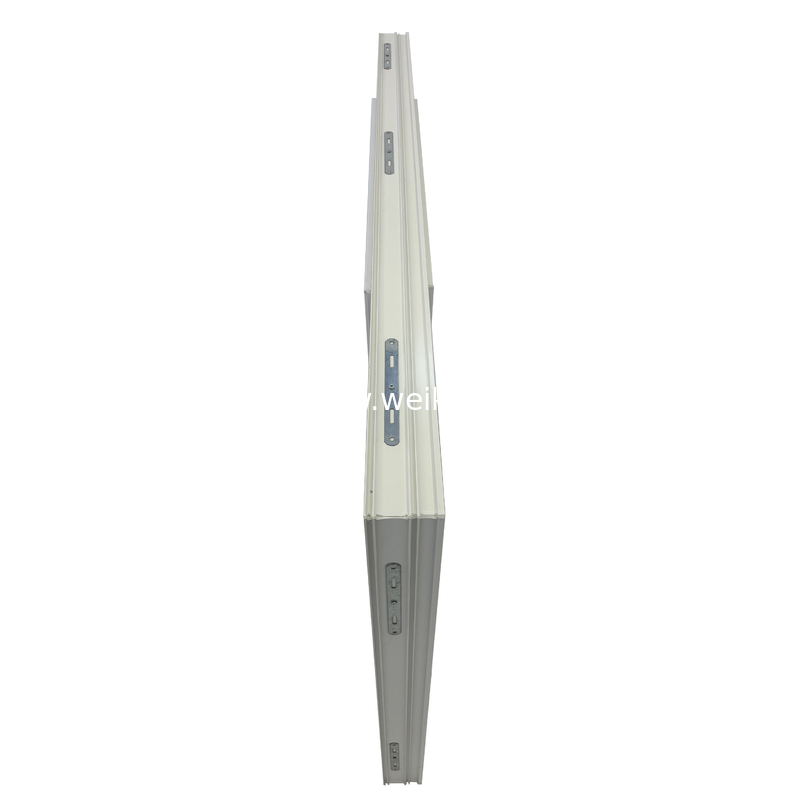Fenêtres coulissantes en PVC-U conventionnelles de sécurité Ultra-lisses, fenêtres coulissantes doubles en PVC-U de 80 mm avec moustiquaire en fibre de verre
