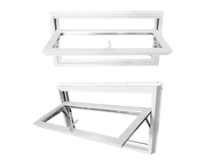 fenêtres à trémie en vinyle de la série WEIKA 75