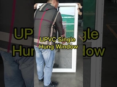 le vinyle a accroché de doubles fenêtres de verre trempé vitrées de fenêtres