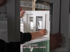 Profil coulissant unique fenêtres de chalet en PVC à double vitrage pour balcon