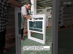 WEIKA série 105 double suspendu avec fenêtres en vinyle à inclinaison américaine