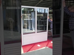 fenêtre de verre fixe en alliage d'aluminium avec ventilation de climatisation personnalisée