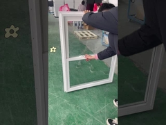 Série 78 Upvc Double Hanging Window 3,0 pouces cadre style américain